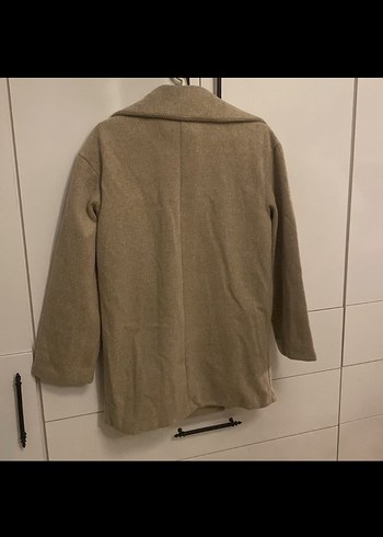 Bej Süet Midi Kadın Kaban - Görsel 5