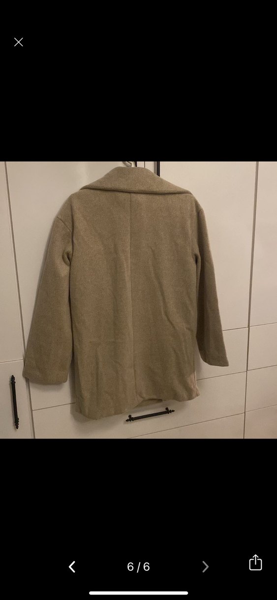 Bej Süet Midi Kadın Kaban - Görsel 5