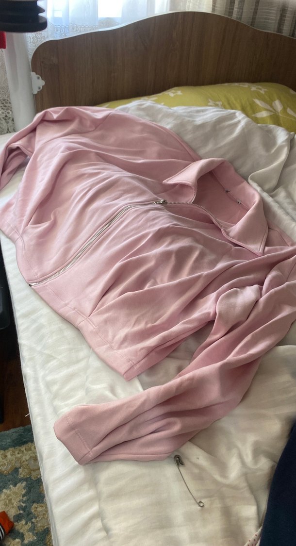 Pembe Fermuarlı bomberCeket - Görsel 2