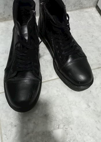 Siyah Bağcıklı  hakiki deri Erkek Deri Bot polo club 41 - Görsel 8