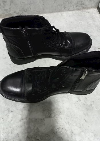 Siyah Bağcıklı  hakiki deri Erkek Deri Bot polo club 41 - Görsel 9