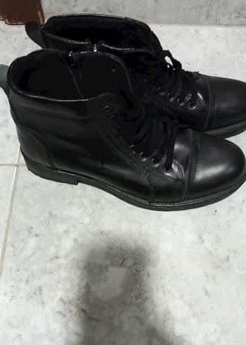 Siyah Bağcıklı  hakiki deri Erkek Deri Bot polo club 41 - Görsel 7