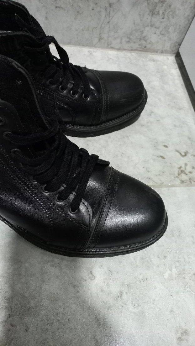 Siyah Bağcıklı  hakiki deri Erkek Deri Bot polo club 41 - Görsel 4