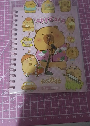 CapyBaralı sticker ve not defteri