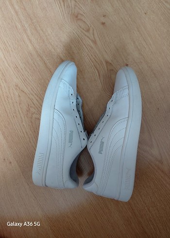 37 Beden Beyaz Kadın Dolgu Topuklu Minimalist Spor Ayakkabı