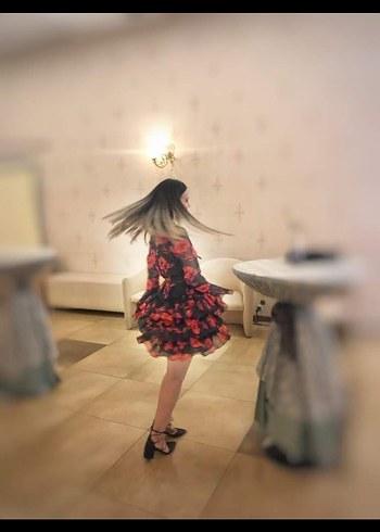 Loft Uzun Kollu Fırfırlı Kırmızı Çiçekli Midi Elbise - Görsel 13