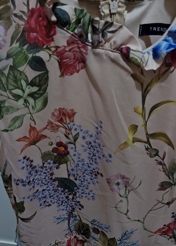 Trendyolmilla Çiçek Desenli Bohem Midi Elbise - Görsel 5