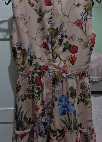 Trendyolmilla Çiçek Desenli Bohem Midi Elbise - Görsel 6