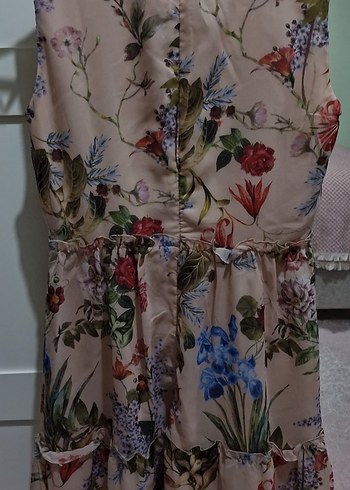 Trendyolmilla Çiçek Desenli Bohem Midi Elbise - Görsel 8