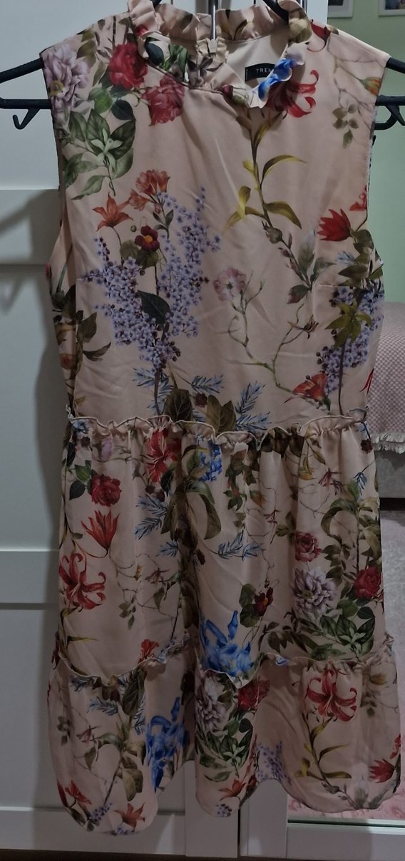 Trendyolmilla Çiçek Desenli Bohem Midi Elbise - Görsel 2