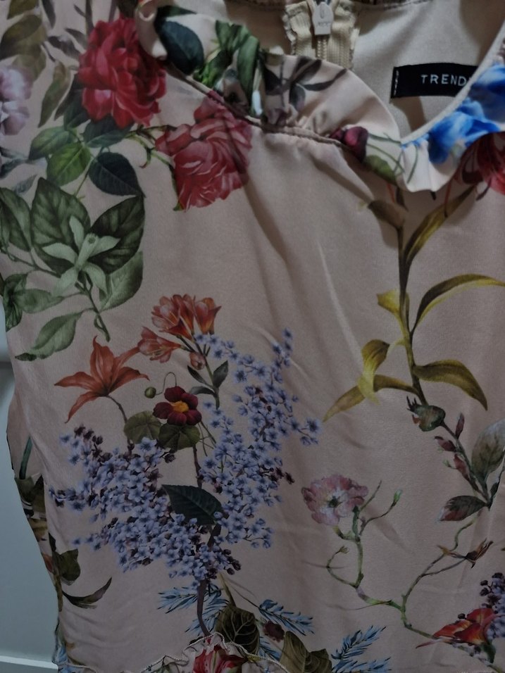 Trendyolmilla Çiçek Desenli Bohem Midi Elbise - Görsel 5