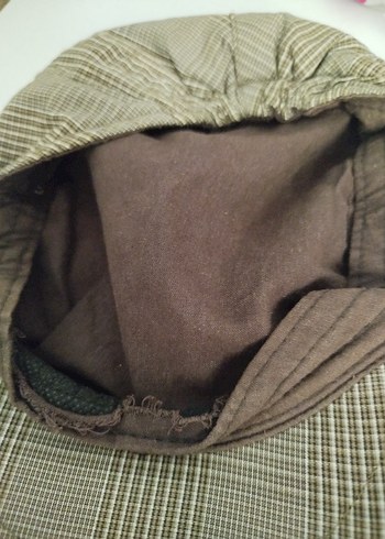 Bej Ekoseli Erkek Şapka - Görsel 2