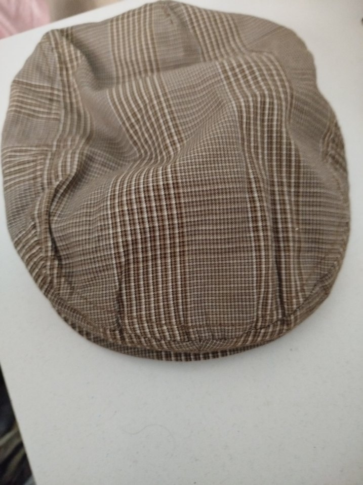 Bej Ekoseli Erkek Şapka - Görsel 3