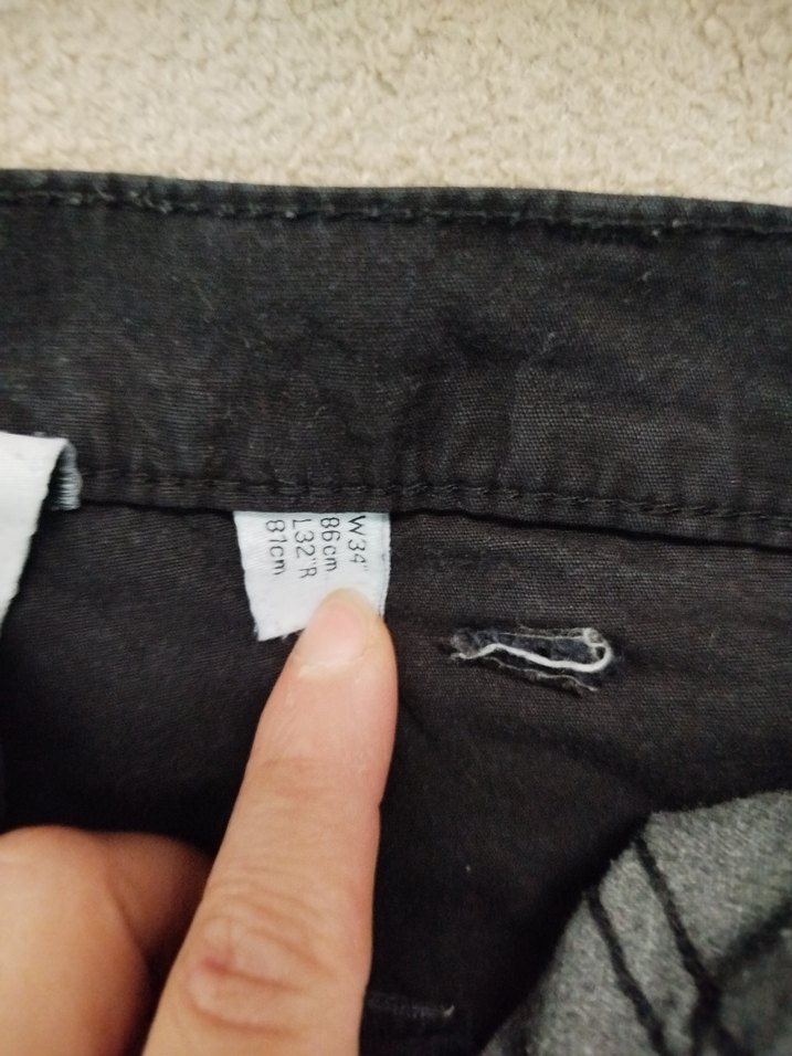 Kemer Detaylı Siyah Keten erkek - Görsel 4