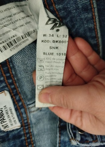 Mavi erkek Denim Bol Kesim Jean - Görsel 4