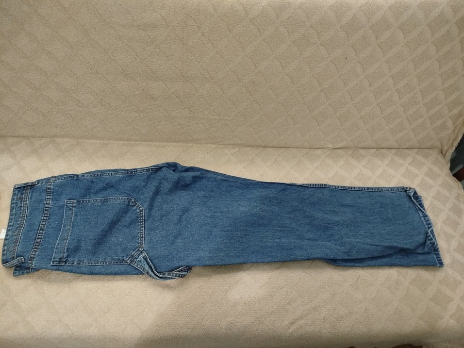 Mavi erkek Denim Bol Kesim Jean - Görsel 2