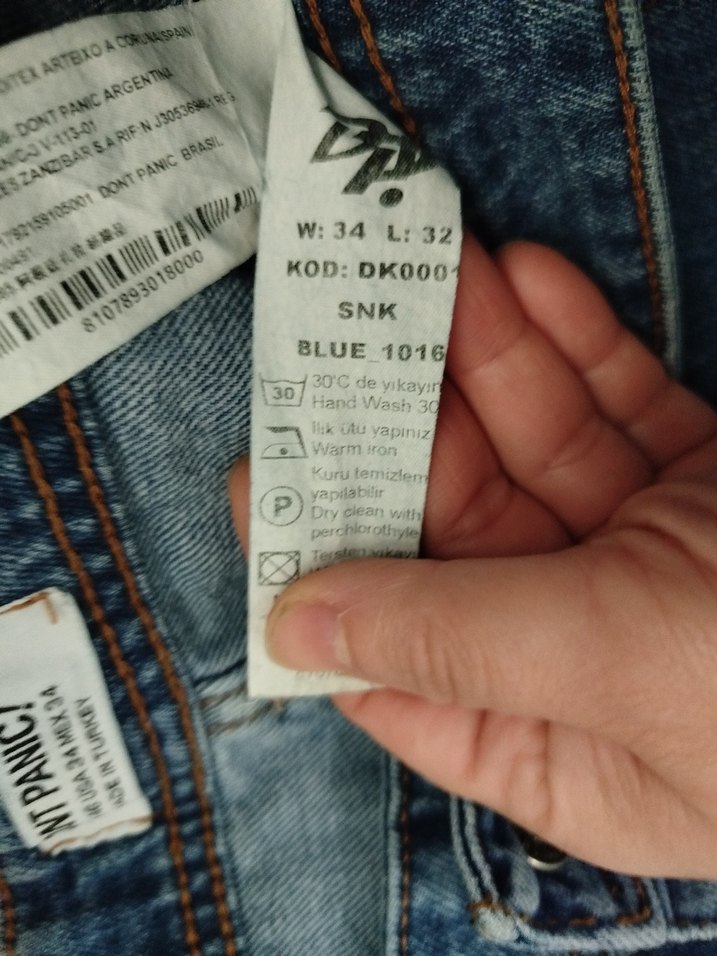 Mavi erkek Denim Bol Kesim Jean - Görsel 4