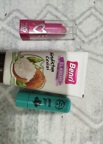 Renkli Pembe Ruj ve el kremi - Görsel 2