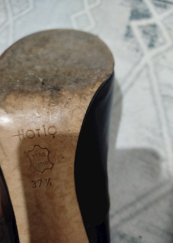 Klasik Siyah Yılan Desenli Stiletto Topuklu hotıç - Görsel 2