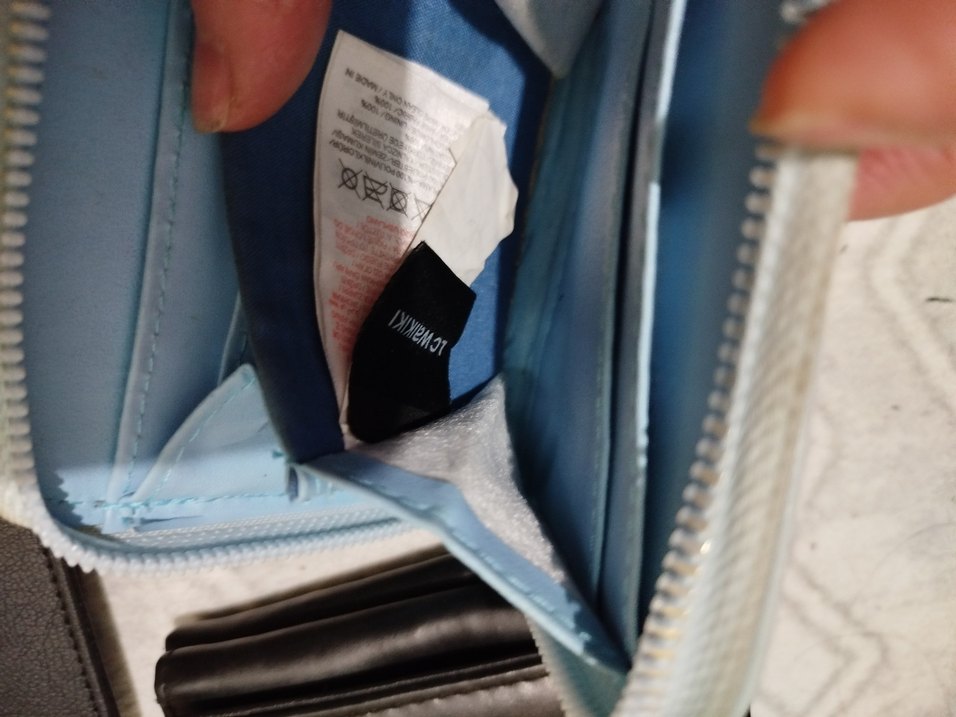 Gri Deri Fermuarlı Kadın Cüzdanı ve erkek cüzdanı - Görsel 4