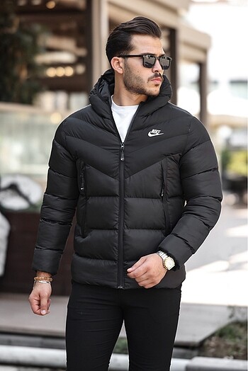 Nike erkek şişme mont su ve rüzgar geçmz