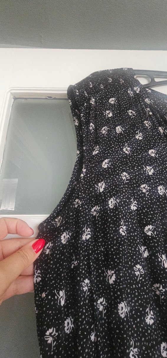 Siyah Kolsuz Kadın Elbise - Görsel 3