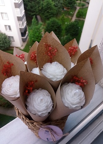  Gül mum söz nişan nikah hediyesi