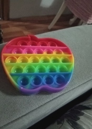  Beden Renk Renkli Elma Şekilli Pop It Oyuncak