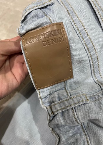 6 Yaş Beden gri Renk Mavi Erkek Çocuk Denim Pantolon