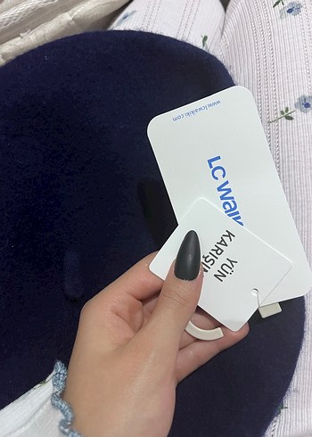 Lacivert şapka - Görsel 2