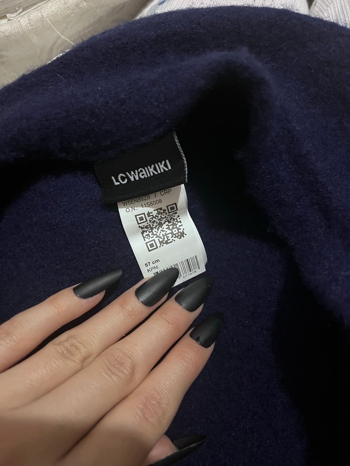 Lacivert şapka - Görsel 3