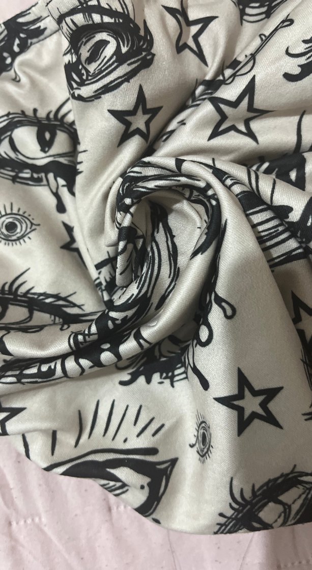 Göz Baskılı Straplez crop - Görsel 5