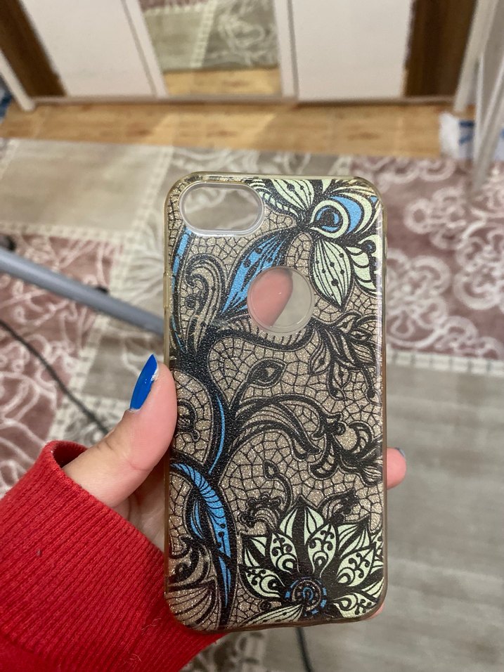 Beyaz Bohem Parlak Telefon Kılıfı iphone - Görsel 2