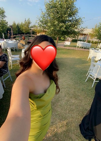 Şeffaf Detaylı Straplez Mini Elbise - Görsel 2