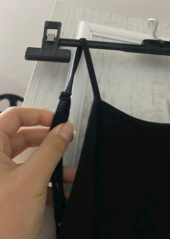 Siyah İnce Askılı Midi Kadın Tulum - Görsel 3