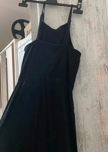 Siyah İnce Askılı Midi Kadın Tulum - Görsel 4