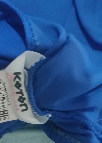 Mavi Dantel Detaylı Bohem Mini Mayo - Görsel 3