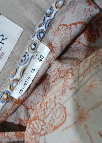 Düğmeli Bej Erkek Ofis Pantolonu - Görsel 4