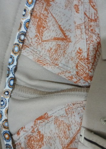 Düğmeli Bej Erkek Ofis Pantolonu - Görsel 5