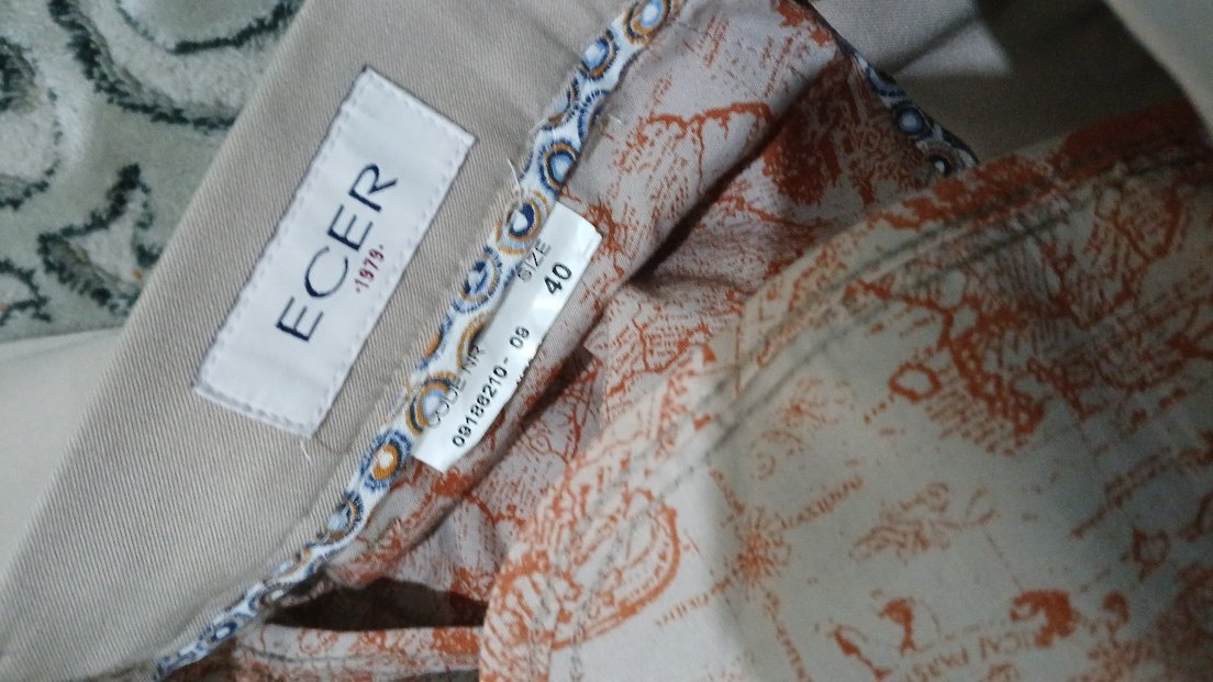 Düğmeli Bej Erkek Ofis Pantolonu - Görsel 4