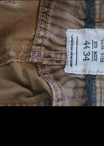 hardal Renkli Erkek Kot Pantolon - Görsel 6