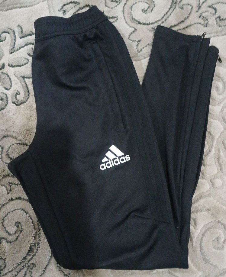 Erkek Siyah Adidas Fermuarlı Eşofman Altı - Görsel 3
