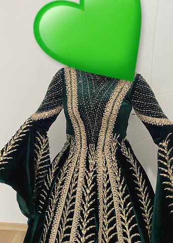 Yeşil tesettür bindallı - Görsel 6