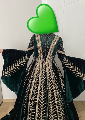 Yeşil tesettür bindallı - Görsel 7