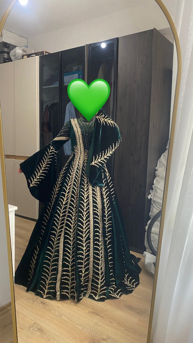 Yeşil tesettür bindallı - Görsel 3