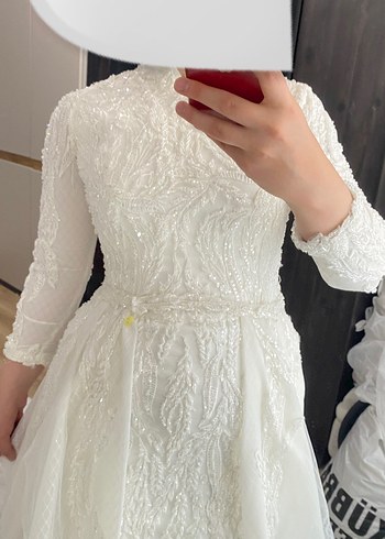 Demonteli tesettür balık gelinlik - Görsel 5