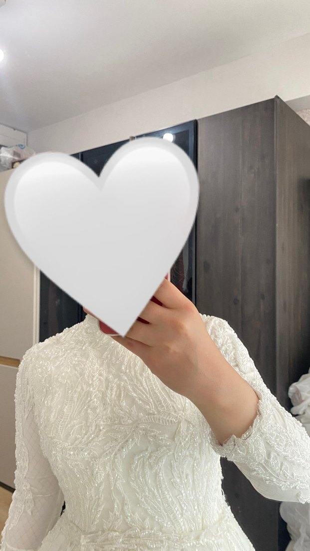 Demonteli tesettür balık gelinlik - Görsel 3