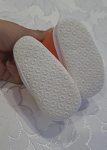 17 Beden Turuncu Erkek Bebek Patik İlk Adım Ayakkabısı
