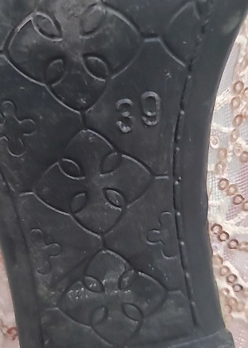39 Beden pembe Renk Pembe Dantel Detaylı Kadın Babet