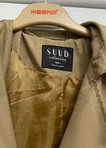 l Beden SUUD COLLECTİON CAMEL UZUN TRENÇKOT